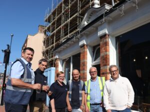 eam members from Messenger Construction, the main contractor for The Link Centre