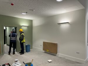 Decorating is complete in the Gateway Lodge dining area